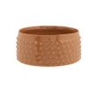 Cosy @ Home Bowl Glazed Embossed Dots Camel 19,8x19,